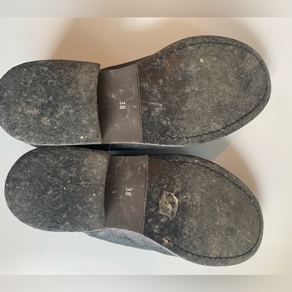 Otto d’Ame Size 38 Metallic Sueded Slip On Laceless Oxford Shoes - Picture 8 of 8